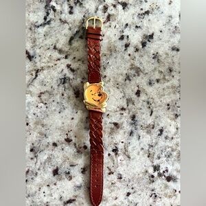 Disney Pooh Vintage Timex with Gold Accent